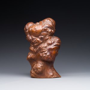 Sculpture en bois de ronce en forme de 'gongshi', Chine, 19ème — photo 1