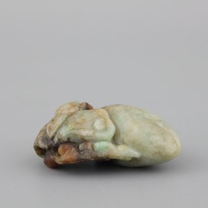Sculptuur van planten in gevlekte jade, 19e-20e eeuw — foto 1