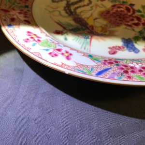 Sept assiettes en porcelaine de Chine famille rose, Yongzheng/Qianlong — photo 11