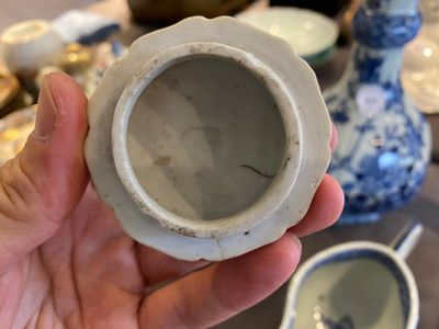 Sept pièces en porcelaine de Chine en bleu et blanc, Kangxi/Qianlong — photo 20