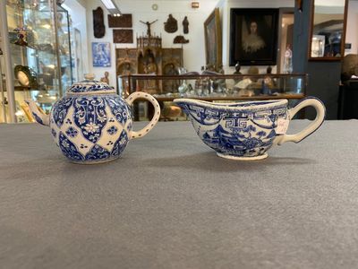 Sept pièces en porcelaine de Chine en bleu et blanc, Kangxi/Qianlong — photo 6