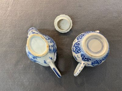 Sept pièces en porcelaine de Chine en bleu et blanc, Kangxi/Qianlong — photo 8