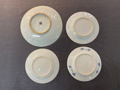 Sept pièces en porcelaine de Chine en bleu et blanc, Kangxi/Qianlong — photo 10
