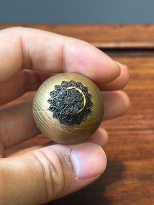 Sept prises de chapeau de mandarins en bronze doré, Chine, Qing — photo 12