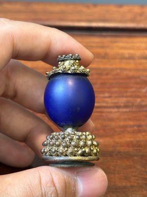 Sept prises de chapeau de mandarins en bronze doré, Chine, Qing — photo 19