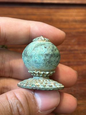 Sept prises de chapeau de mandarins en bronze doré, Chine, Qing — photo 27