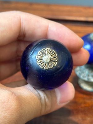 Sept prises de chapeau de mandarins en bronze doré, Chine, Qing — photo 4