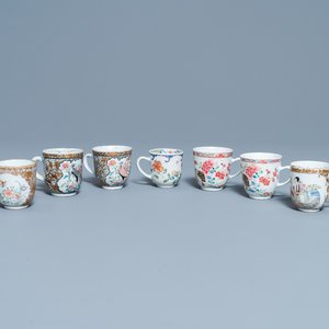 Sept tasses en porcelaine de Chine famille rose, Yongzheng — photo 1