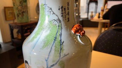 Sept vases en porcelaine de Chine famille rose, 19/20ème — photo 62
