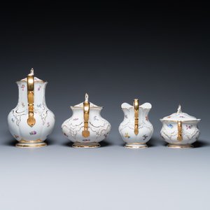 Service à 43 pièces en porcelaine polychrome de Meissen, Allemagne, 19/20ème — photo 16