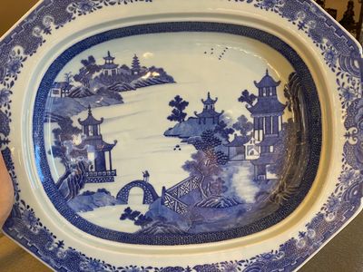 Service à 53 pièces en porcelaine de Chine en bleu et blanc, Qianlong — photo 13