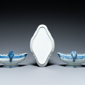 Service à 53 pièces en porcelaine de Chine en bleu et blanc, Qianlong — photo 9