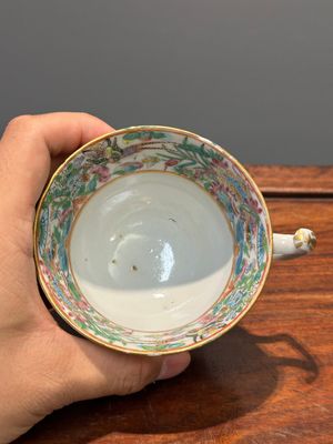 Service à thé de 11 pièces en porcelaine de Chine famille rose de Canton, 19ème — photo 48