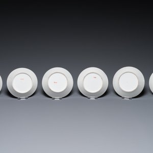 Service à thé de 14 pièces en porcelaine de Paris à décor d'angelots, marque de Nast, 19ème — photo 3