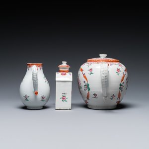 Service à thé de 20 pièces en porcelaine de Chine famille rose à décor floral, Qianlong — photo 9