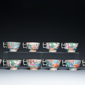 Service à thé de 24 pièces en porcelaine de Chine famille rose de Canton, 19ème — photo 6