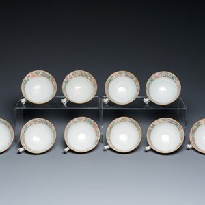 Service à thé de 24 pièces en porcelaine de Chine famille rose de Canton, 19ème — photo 9