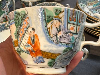 Service à thé de 27 pièces en porcelaine de Chine famille verte de Canton, 19ème — photo 31