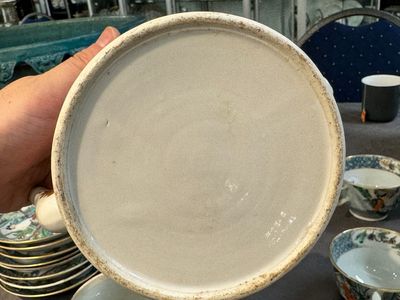 Service à thé de 27 pièces en porcelaine de Chine famille verte de Canton, 19ème — photo 43