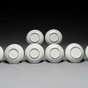Service à thé de 27 pièces en porcelaine de Chine famille verte de Canton, 19ème — photo 9