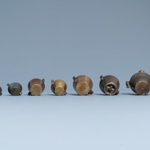 Seven bronze nests of weights, France and/or Germany, 18/19th C. — photo 6