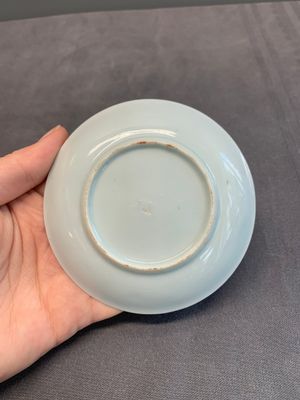 Seven Chinese blue and white cups and six saucers, Kangxi/Yongzheng — photo 11