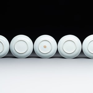 Seven Chinese blue and white cups and six saucers, Kangxi/Yongzheng — photo 4