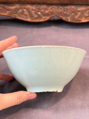 Seven Chinese blue and white, famille rose, and celadon wares, 18/19th C. — foto 1