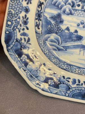 Seven Chinese blue and white, famille rose, and celadon wares, 18/19th C. — foto 19