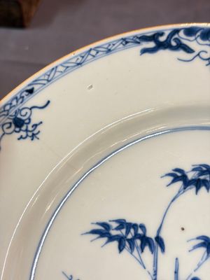 Seven Chinese blue and white, famille rose, and celadon wares, 18/19th C. — foto 34