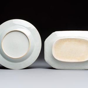 Seven Chinese blue and white, famille rose, and celadon wares, 18/19th C. — foto 5