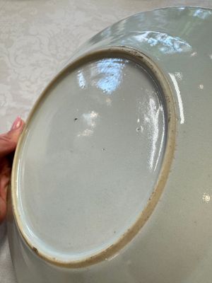 Seven Chinese blue and white plates with figural and floral design, 18/19th C. — photo 19
