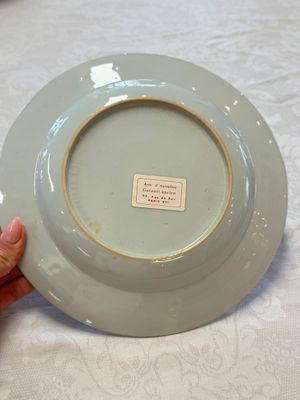 Seven Chinese blue and white plates with figural and floral design, 18/19th C. — photo 26