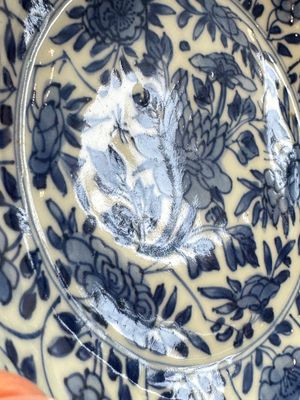 Seven Chinese blue and white plates with figural and floral design, 18/19th C. — photo 47