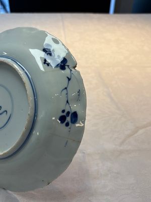 Seven Chinese blue and white plates with floral design, Kangxi — foto 21