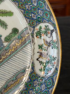 Seven Chinese Canton famille verte plates with figural design, 19th C. — photo 4