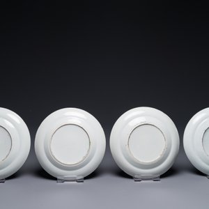 Seven Chinese Canton famille verte plates with figural design, 19th C. — photo 2