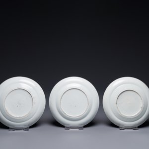 Seven Chinese Canton famille verte plates with figural design, 19th C. — photo 3