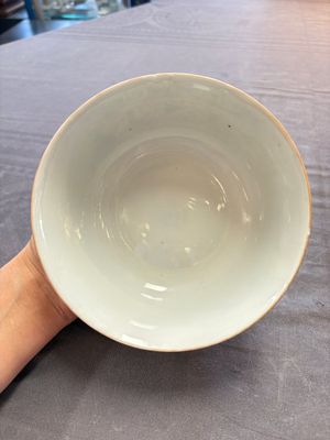 Seven Chinese famille rose bowls with floral design, various marks, 19/20th C. — 照片 29