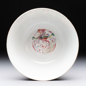 Seven Chinese famille rose bowls with floral design, various marks, 19/20th C. — 照片 6