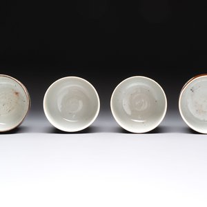 Seven Chinese famille rose capucin-brown-ground covered bowls, Qianlong — photo 5
