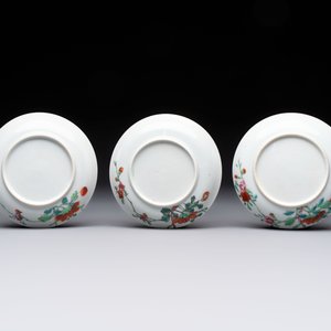 Seven Chinese famille rose cups and eleven saucers with floral design, Qianlong — 照片 7