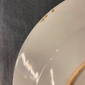 Seven Chinese famille rose plates with Luohan near a tiger, Qianlong — 照片 8