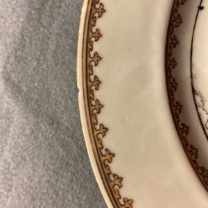 Seven Chinese famille rose plates with Luohan near a tiger, Qianlong — 照片 9