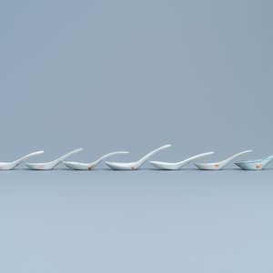 Seven Chinese famille rose spoons, 19/20th C. — photo 4