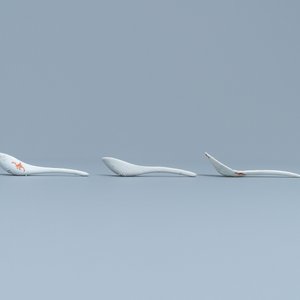Seven Chinese famille rose spoons with floral design for the Straits or Peranakan market, 19th C. — photo 6