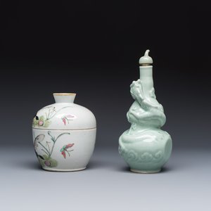 Seven Chinese famille rose, verte and monochrome wares — 照片 23