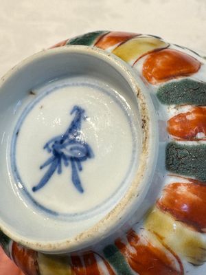 Seven Chinese famille verte cups and four saucers, conch shell and lingzhi marks, Kangxi — photo 27
