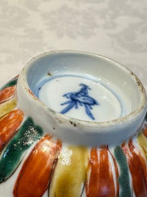 Seven Chinese famille verte cups and four saucers, conch shell and lingzhi marks, Kangxi — photo 29
