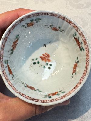 Seven Chinese famille verte cups and four saucers, conch shell and lingzhi marks, Kangxi — photo 35